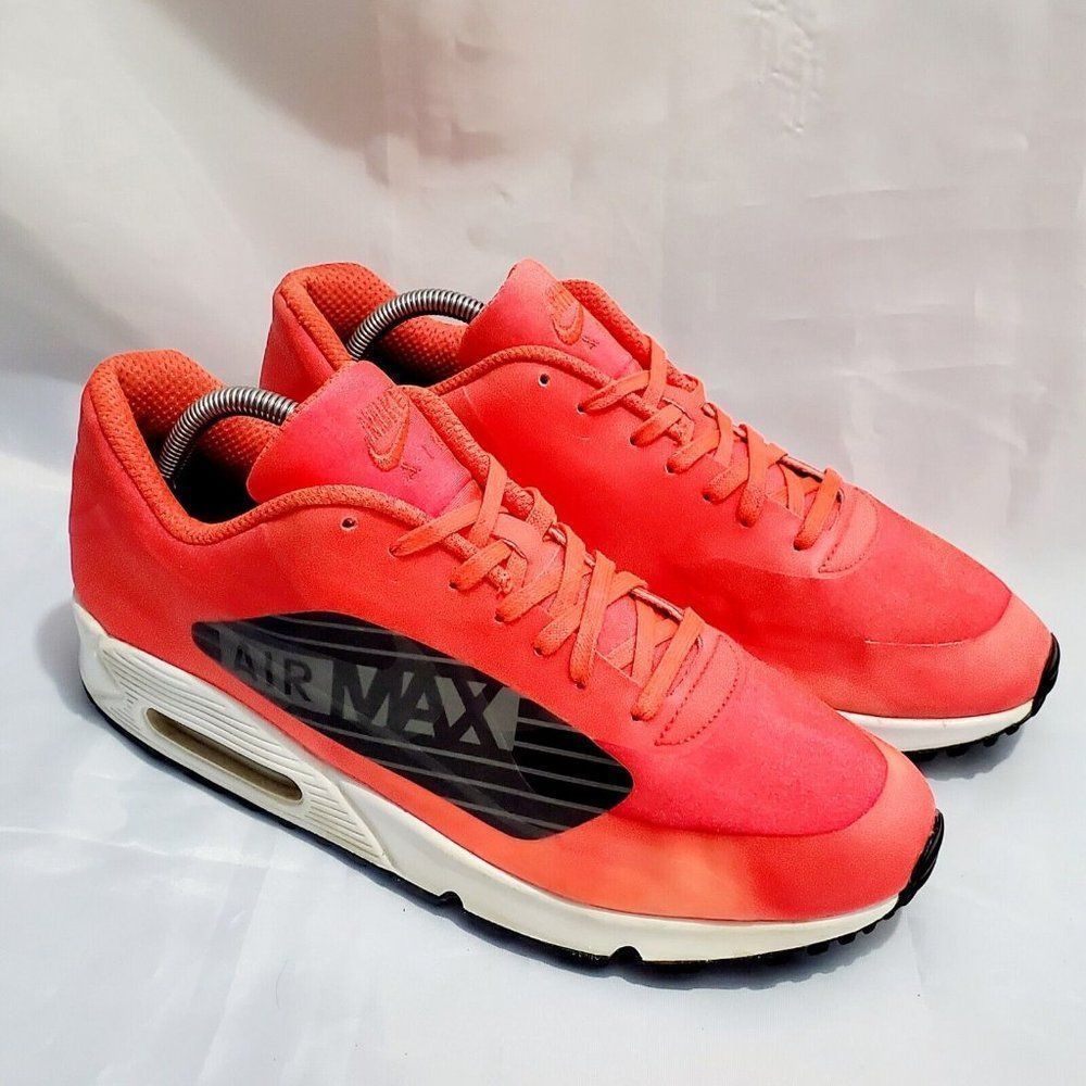 Nike Men’s Sneakers in Coral with Black and White Accents